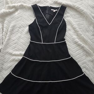 Banana Republic Black Dress with White Trim